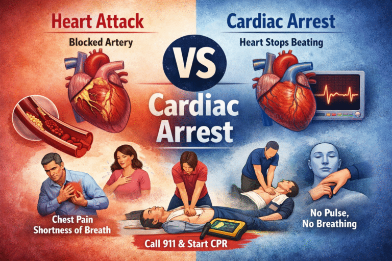 Difference Between Heart Attack and Cardiac Arrest?